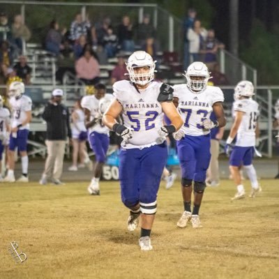 6’3” 275 pounds OL from Marianna, Florida. Class of 2023 4.0 gpa 30 act. 2 D1 offers. Contact- nmercer3305@gmail.com (850)-557-0588