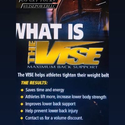 The Vise gives an athletes leverage when tighten up those thick weight belts.The Vise is a tool that any athlete can use while developing lower body strength