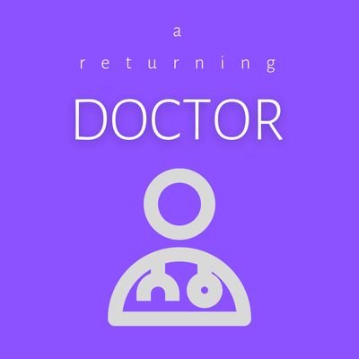 Dr Eleanor Morris ~ NHS returner following a long career break ~ Specialty Doctor (SAS) ~ Anaesthetics ~ Threads: @returning_doctor ~ #ReturningDoctor