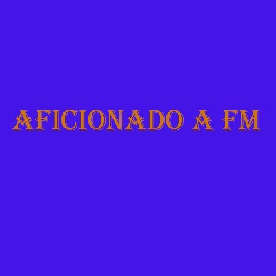 aficionadoaFM's profile picture. En este canal publicaré vídeos relacionados a FM