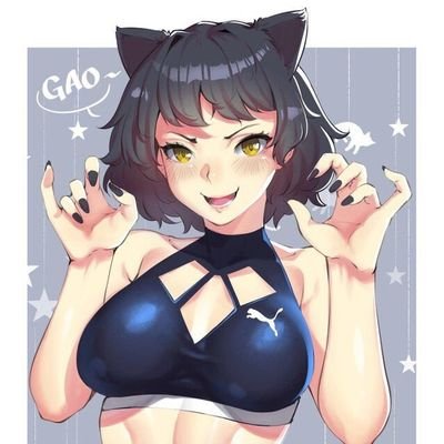 All four members of team RWBY are sharing one account now!~