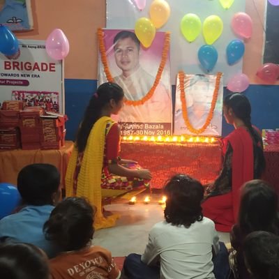 Shaheed Major Arvind Bazala Pathshala , located at Gamharia , Begusarai, Bihar , where free education is given to underprivileged and needy children.