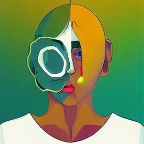 AI art generated from music lyrics. Using Stable Diffusion.