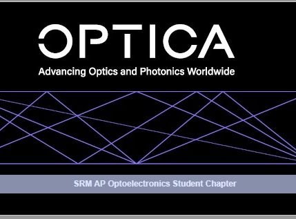 SrmapOsa's profile picture. It is the student chapter of Opto-Electronics at SRM University AP, Amaravati.