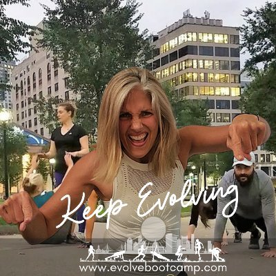 EvolveBootcamp's profile picture. Shelley Devine delivers a sense of warmth, friendliness and spirit, along with butt kicking, hellishly fun-filled workouts with a caring attitude so you evolve!