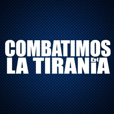 Combatimos la Tiranía.
Síguenos en FB https://t.co/mj3XRI7WQs…