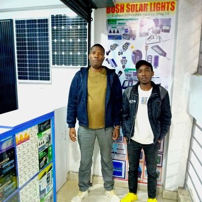 Works at BUSH SOLAR LIGHTS SHOP. 
Deals in All Solar Products.
WhatsApp No. 0788957387