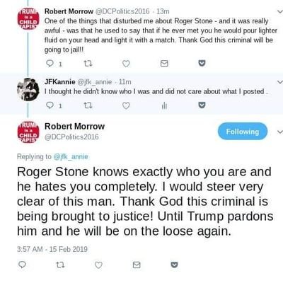 Roger Stone Wants To Set Me On Fire