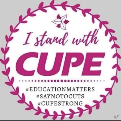 I stand with CUPE, OSSTF, FEESO, ONA, CAW, USW, IBOEW. I stand for Workers Rights.
