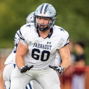 6’0|270|OL|2024|Farragut High School| 2x 1st Team All Region| 3.6 GPA