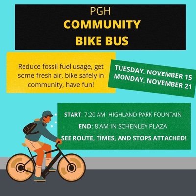 A cycling project by the community for the community 💛🚲🚌

Reduce fossil fuel usage, have fun, bike safely in community, have fun!
