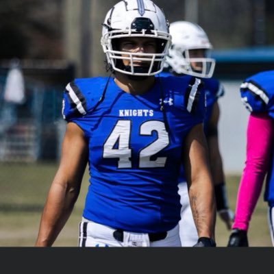 St. Andrews University, inside linebacker #42. Indigenous 💯