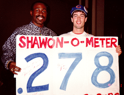 ShawonOMeter1's profile picture. Born 6/5/89 at a game against the Mets. Enjoyed many seasons in the left field bleachers at Wrigley. Have been retired for a long time. Junior will solve that!