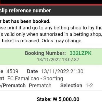 your daily fixed game is here 💯sure Sure pay after winning if you’re interested kindly DM now here is my number 07069994020