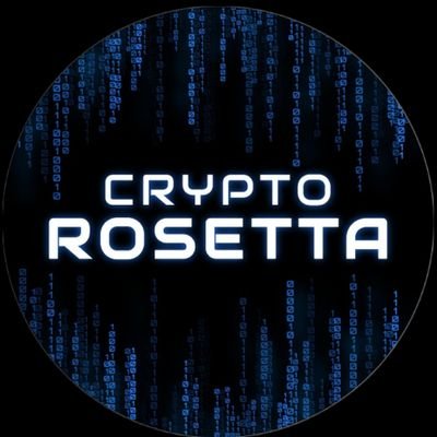 Crypto Rosetta, the #crypto community you need in your life on Youtube and in Discord. Owned and hosted by @CryptoShamps and @joescryptochaos