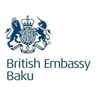 The British Embassy in Baku, twittering in English and Azerbaijani. Britaniya Səfirliyinin Twitter səhifəsi