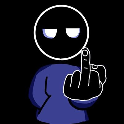 TheBlackHater's profile picture. Um personagem qualquer q tira sarro de outras contas