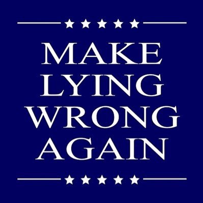 Make lying wrong again…