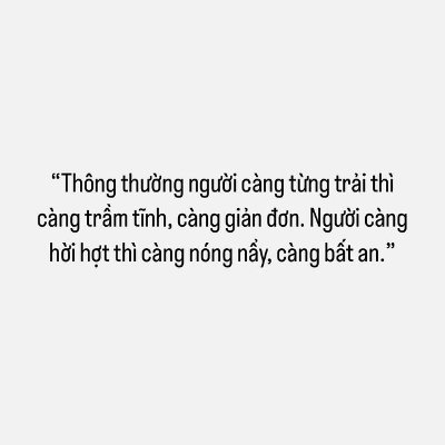 Không biết họ đang làm gì, bạn và tôi không giống nhau