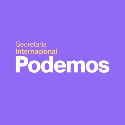 Secretaría Internacional de Podemos. Podemos' Secretariat for International Relations. https://t.co/7h9ZIJ2Vee
