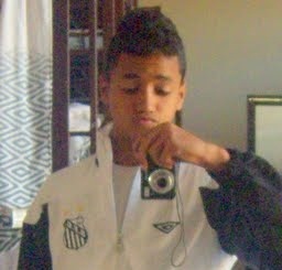 Caio Henrique, 12 anos. Atleta de base do Santos FC.