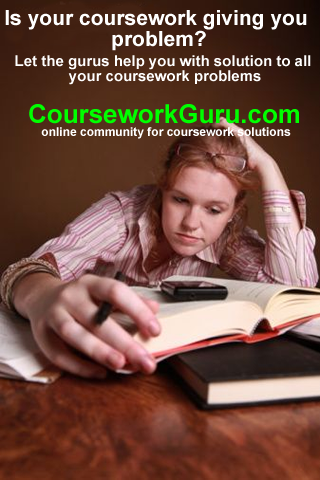 Need help with your coursework or homework? Get solution to all your coursework problems. We connect students with tutors that are gurus in your subject area.