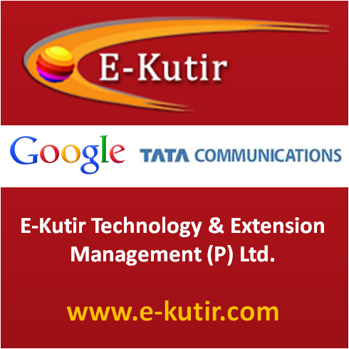 E-Kutir Technology & Extension Management (P) Ltd (A Unit Of GSP Group) is a Channel partner of TATA Communication and Google.