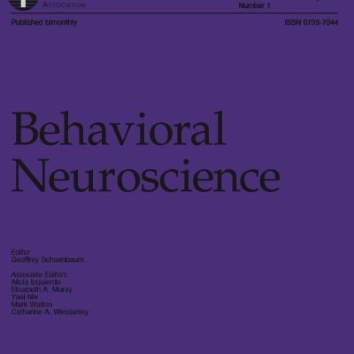 Account for the APA journal Behavioral Neuroscience.
https://t.co/WRmBW0ex62