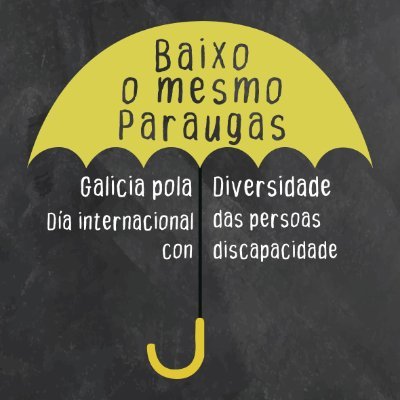 Entidades sociais de A Coruña, Pontevedra, Lugo, Santiago, Vigo e Ourense unidas para celebrar o Día Internacional da Discapacidade #BaixoOMesmoParaugas