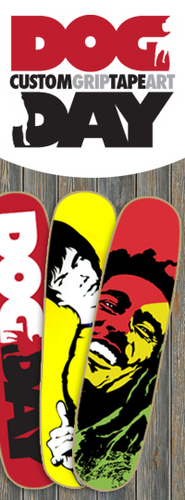 For pro’s, skate shops, brands, businesses, and dedicated skateboarders who need a custom grip tape design.
dogdayskateboards@gmail.com