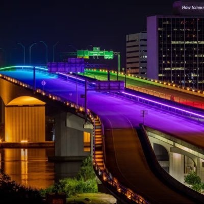 Born out of resistance to FDOT turning off the Pride lights in 2021. Lights or no lights, there will always be rainbows on the Acosta Bridge in June. Join us.🌈