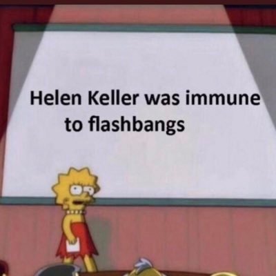 NCWH. Helen Keller stan. RIP Barbaro🙏