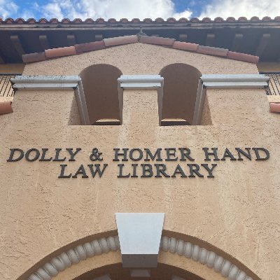 The Dolly & Homer Hand Law Library supports the research efforts of students, faculty, and staff at Stetson Law. Tweet us reference questions or just to say hi!