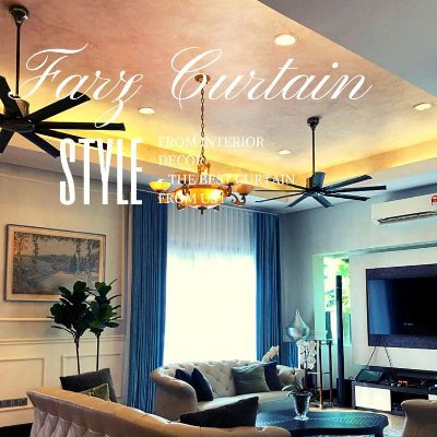 farzcurtain's profile picture. Own by a 26y/o Marketing Grad @farznazim , with years of experience in interior design industry. We provide you the best quality and services!
📲0133271906