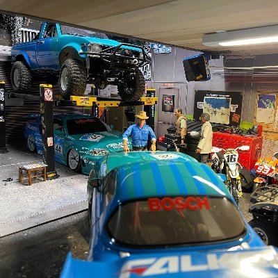 Rc cars and scale dioramas