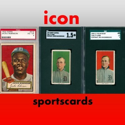 Customer satisfaction and providing a quality product at a reasonable price.
Vintage and modern sports cards with an emphasis on the Pre-WWII era.