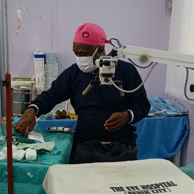 Rural -river eye surgeon working in the niger Delta region of Nigeria