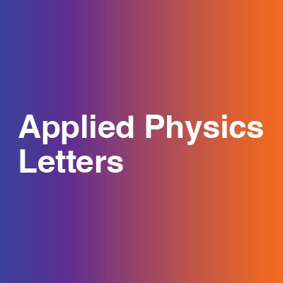 @AppliedPhysLett