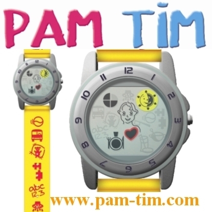 Official web site PAM TIM. A pictograms watch for your beloved child, since 3 years old! Intuitive and educational, the children adopt it and never leave it!