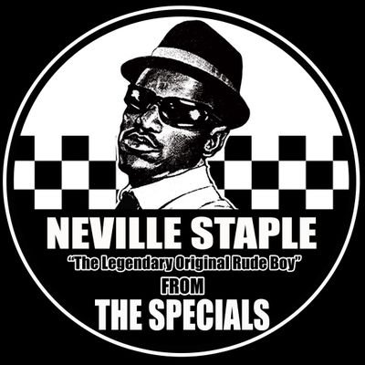 FROM THE SPECIALS Official Original Rude Boy Doctor Neville Staple  (also #FunBoy3 #SpecialBeat #2Tone +)
Right Arm: @SugaryStaple
Agent: @MidnightMango