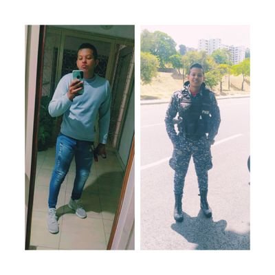 chico divertido de buena plática ..policía👮♂️ de Venezuela 🇻🇪 moreno cara de niño🧒🏽