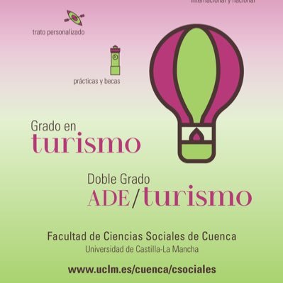 👨‍🎓Grado Turismo, 👩‍🎓 Doble Grado ADE-Turismo y 🧑‍🎓Máster Dirección Empresas Turísticas en @fccsscuenca @uclm_es #Turismo #Universidad #cuencaspain #uclm