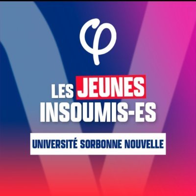 Compte du GA @InsoumisJeunes #NUPES de l'université P3🔻✊Rejoins-nous ! || DM ouverts || galfisorbonnenouvelle@gmail.com || Instagram : lfi_sorbonnenouvelle