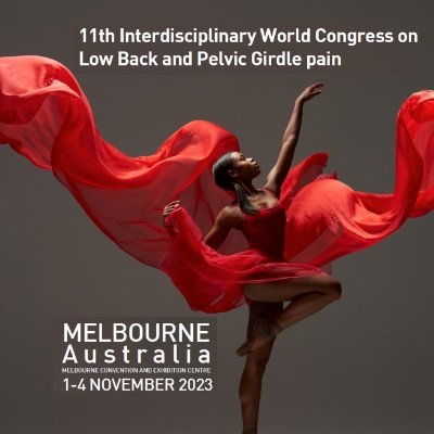 We would like to invite you to join us in Melbourne, Australia for the 11th Interdisciplinary World Congress on Low Back & Pelvic Girdle Pain.