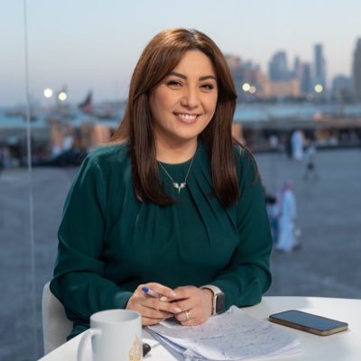 TV presenter @aljazeeramubasher.                        مقدمة برنامج #نصف_ساعة_مع #سماء_الصعبي