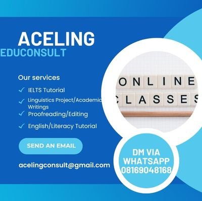 CEO of Aceling EduConsult on Linguistics, academic writing, IELTS training and Diction