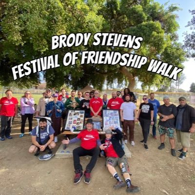 We are the official Brody Stevens Festival of Friendship Walk that is now proudly partnered with @comedygivesback! estd 2019❤️ #brodyfofwalk #comedygivesback ❤️