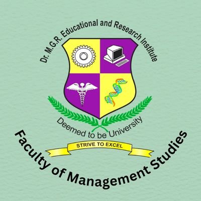 Official Twitter page 
Faculty of Management Studies
Dr.MGR Research and Educational Institute, Chennai
