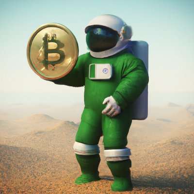 This interplanetary pioneer may be green, but their #Bitcoin is on the rise