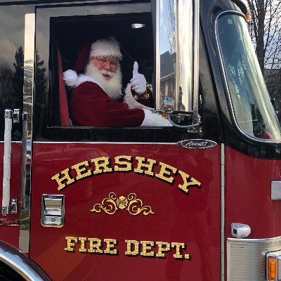 The official account for the HVFD Santa as he travels through the town of #HersheyPA